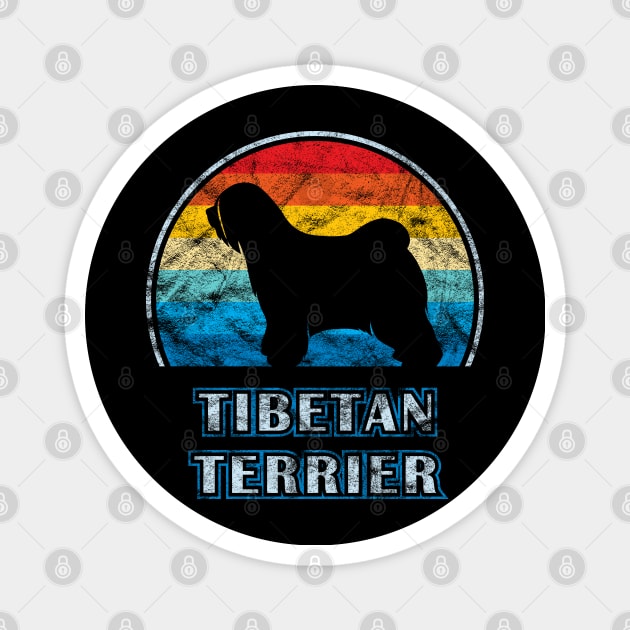 Tibetan Terrier Vintage Design Dog Magnet by millersye